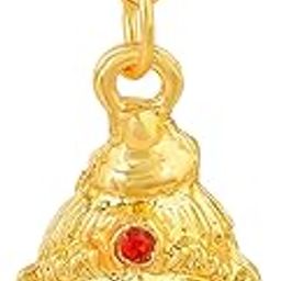 1 Micron Gold Plated Brass CZ Studded Face of Hanuman Bajrang Bali Pendant Locket Necklace Religious Jewellery For Men/Women-image-25