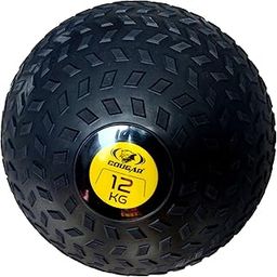 COUGAR Rubber Slam Ball/Dead Bounce Ball for Strength Training Fitness Workout - Men/Women (12Kg) (Black, Exercisefitness)-picture-13