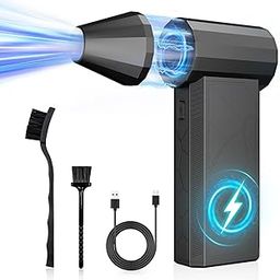 Compressed air Duster，3 Gear Adjustable 130000RPM Electric air Duster, Cordless air Blower for Laptop, Keyboard, Electronics, Replaces Compressed Air Can-18