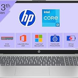 HP 15, 13th Gen Intel Core i3-1315U Laptop (12GB DDR4,512GB SSD) Anti-Glare, Micro-Edge,15.6''/39.6cm, FHD, Win11,M365 Basic(1yr),Office Home24, Silver,1.59kg, FHD Camera w/Privacy Shutter, fd0573TU-image-82