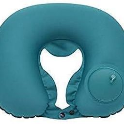 MSA Travel Backpack Neck Pillow, Manual Press Automatic Inflatable U-Shaped Pillow, 15.74 X 11.02 Inch,Multi Color-93