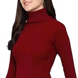Bhakti Unique Style Women's Cotton Blend High Neck Full Sleeve T-Shirt/Sweater-image-26