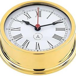 Autonautic - Clocks - R120D-R - Gold Quartz Clock for Leisure Craft and Small Commercial Vessels, caravans, or motorhomes. Roman Numbers - 4.72 inches - Gold…-picture-10