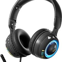 Xmenha Kids Wireless Headphones with Microphone for School - Boy Girls Noise Cancelling Ear Protection Bluetooth Headphones Foldable Children Volume Limiting for iPad Kindle Airplane Travel Tablet-picture-13