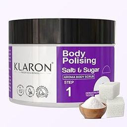 KLARON Exfoliating Body Polish Scrub For Removing Tan & Dead Skin Cells | Rough & Bumpy Skin, Tanned & Pigmented Skin | For Smooth, Soft & Bright Skin | For Men & Women | 250gm-image-81