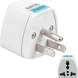 Hi-Plasst India to USA Type B Plug Adapter (Pack of 1) Universal Travel Adapter for US, Canada, Mexico, Japan, Thailand | Converter for Indian Plugs for Laptop, Camera, Chargers (10A 250V)-22