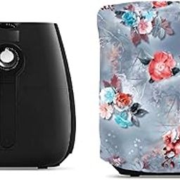 Air Fryer Cover for Home & Kitchen, Dust Proof and Water Proof, Suits for Major Brand Air Fryers, Size - 13x13x12.25 inches Blue Flower-picture-14
