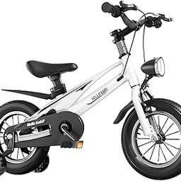 SYGA Children's Bicycle 3-6 Years Old Baby Children's Light Bicycle Magnesium Alloy (14 INCH, White)-image-41