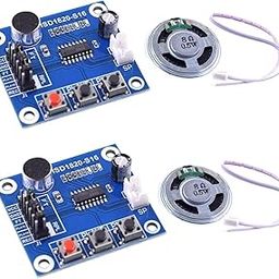 ISD1820 Voice Recording Playback Board Module with Speaker Pack of 2, 10s Recordable Sound Module with Loop, Jog, and One-Time Play Options for Electronics DIY Projects-20