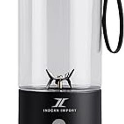 INDCAN IMPORT - Portable Juicer Blender | 6 Blades Personal Smoothie Maker | Travel Blender for Shakes, Juices & Baby Food | Mini Mixer for Home, Office, Gym & Outdoor – BPA-Free & Easy Clean.-image-17