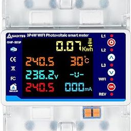 GADITES 2025 Latest Voltage Protector Wifi 3 Phase/Energy Meter With Bidirectional reading/IOT Switch/Timer switch/Over Load Protection/Current & Leakage Protection With Smart life App 100 Amps-2
