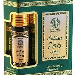 Follow Fragrances Sufian786 Attar | Arabic & French Blend | Original Arabic 100% pure ittar roll on For Eid , Religious & Personal Use/Natural Itra Umrah Gifts , Unisex Non-Alcoholic Roll-On | Long Lasting Attar - 6 ML-image-63