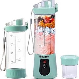 Balzano Portable Blender, Blender for Smoothie and Juices, Crush Ice, Make Baby Food, Smoothie Maker, Wireless Travel Blender, Portable Juicer (Green)-15