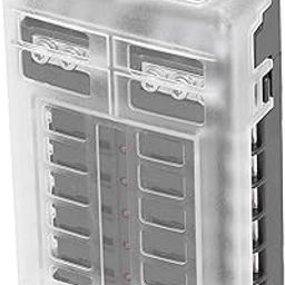 12 Way Fuse Box Block, Standard Circuit Fuse Box Holder with Negative Bus and LED Light Indication Protection Cover for Car Marine-19