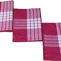 Tharunsha Elite100% Cotton Hospital Bedsheet/Hospital Blanket/Hotel Bedsheet/Home Use Single Size Blanket - (60 Inch 90 Inch, Maroon, Set of 3, Fade Resistant) (Pink)-image-54