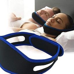 Anti Snoring Chin Strap Stop Snoring Device Adjustable Snore Reduction Belt New Anti-Snoring Belt For Men Women Snoring Solution Sleep Aids Chin Strips Blue-20