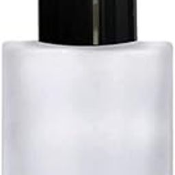 Jarbazaar [ WHOLESALE SET OF 24 PCS 30ML CLEAR FROSTED GLASS BOTTLE, with black pumps for Serum, Essential Oils, Blends, Skin Care, Travel, Toners, Cosmetic & DIY-12