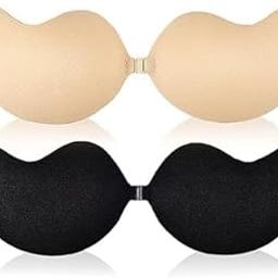 Sticky Bra Backless Adhesive Strapless Invisible Push Up Stick on Bras for Women Dresses 1 Pair Reusable Multicolour-image-64