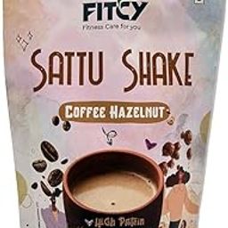 FITCY Sattu Shake instant mix powder - Coffee & Hazelnut flavour 200 gm-image-62