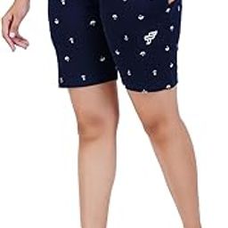 Women Cotton Regular Fit Printed Shorts (Pack of 1)-image-97