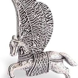 zaveri pearls Silver Tone Flying Horse Antique Oxidised Adjustable Finger Ring For Women-ZPFK16648-picture-11