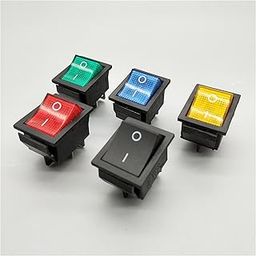 UJEAVETTE 10x Mini Rocker Switch Easy to Use Switch Snap for Appliances Household Boat Black-image-66