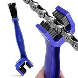 Yobbo Multi Purpose Universal Bike & Cycle Gear Chain Cleaning Brush with Soft & Long Bristles Ideal for Quick Motorcycle Bicycle Crankset Cleaner Washer Tool Pack of 1 (Blue)-26