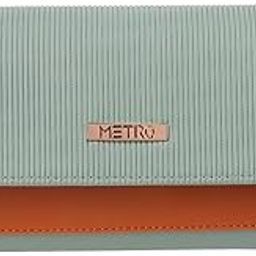 Women Bifold Wallet/Clutch Light Green (95-8397)-31
