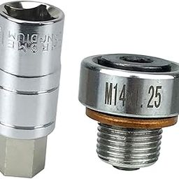 VELURA Repair Screw for Oil Pan Anti Leakage Self Tapping Oil Pan Thread Repair Kit M14 1.25|2x H8 H11 60W 12-SMD 2323 LED Fog Lights Super White 750LM Driving Bulbs|Other Auto Tools & Supplies-28