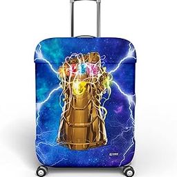 Heart Home Marvel The Infinity Gauntlet Luggage Cover | Polyester Travel Suitcase Cover | Washable | Stretchable Suitcase Protector | 18-22 Inch | Small | Sky Blue-43