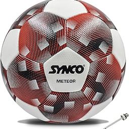 Synco Meteor Football Match Ball | FIFA Quality Pro Football | 32 Panel Hand Stitched Football | PU Texture Surface Premium Soccer Ball | Football for Professional Matches | Football Size 5 Original-image-27