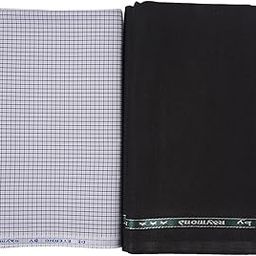 Men's Unstitched Shirt and Trouser Fabric - Pattern:Check - Gift Box Packing - CH7-picture-53