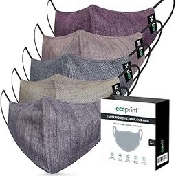 Mask for Men in 3 Layers with Melt Blown Filter & Anti Virus Coating (Pack of 5 Nos.) 100% Pure Cotton Eco friendly Washable & Reusable Fabric. Light Weight & Easy to Breath.-picture-15