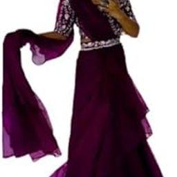 Womens Readymade Lehenga Set Saree Set Bollywood Style Organza Silk With Embrodery Sequance Work Fully Stitched With Belt,Pink-7