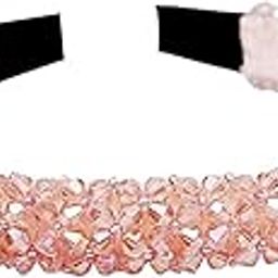 Yellow Chimes Crystal Rhinestone Headband for Women and Girls - Hair Band Accessory - Gift for Women-image-18