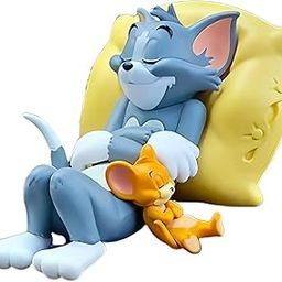NUDFSY Car Dashboard Accessories, Tom and Jerry Decoration, Cute Interior Decor for Car Office Desk-picture-5