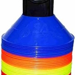 Multicolour Agility Mini Saucer Cones, 1.5 Inches, Set of 20, for Football and Sports Training (20)-18