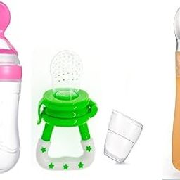 Gilli Shopee Baby Fruit Nibbler and Feeder Pacifier Baby Fruit Nipple | Nibbler for Babies with Baby Silicone Spoon (Multi-7)-12