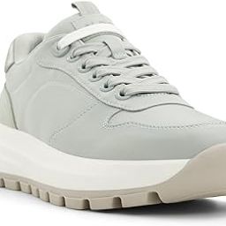 LISETTE-IN250 Ladies Khaki Flat Sneakers-image-1