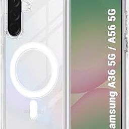 TheGiftKart Ultra-Hybrid Back Case Cover for Samsung Galaxy A36 / A56 5G Compatible with MagSafe | Hard Crystal Clear Back | Shockproof Bumper Back Cover for Samsung A36 / A56 (PC & TPU, Transparent)-image-99