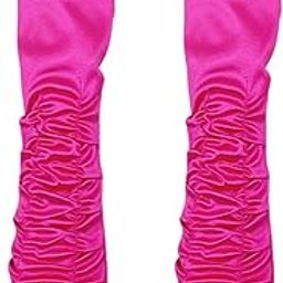 Long Opera Party Gloves Party 1920S Gloves for Women Wedding Cosplay Pink-image-10