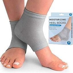 VAIDUE Heel Gel Socks For Women, Moisturizing Socks for Cracked Heel Repair, Heel Socks Open Toe Socks for Dry Cracked Feet Pain Relief, Half Heel Protector Socks For Women and Man-image-34