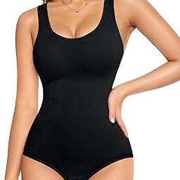 Women's Bodycon Shapewear Round Neck Bodysuits Slim Fit-image-52