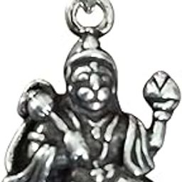 oxidized (92.5% purity) Hanuman Pendant for Men & Women Pure Silver Bajrang Bali Locket for Good Health & Wealth-image-11