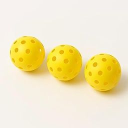 DIOS PRO Pickleball Balls Set Outdoor Games - Pack of 3, 40+ Holes, Yellow, Tournament Grade Pickleball-14