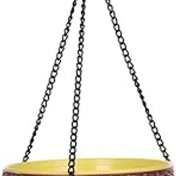 AASHU Self Watering Hanging Pot,Flower Pots for Balcony,Hanging Planter Pot with Chain,10 Inch, Brown, 1 Piece-image-37