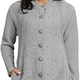 Women's winterwear Woolen Long Sweater Cardigan-image-7