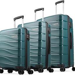 aristocrat Plastic Olympus, Cabin, Medium & Large Luggage (Set of 3),Poseidon, Hardcase,8 Wheel Spinner Suitcase,Fixed Combination Lock, Spacious, for Men & Women, 7 Year Warranty, 54 Cm, Dark Green-picture-44