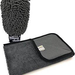 SOFTSPUN Microfiber Double-Side Gloves 1700 GSM with 40X60cm Towel 600 GSM 2 Piece Grey! Multipurpose Super Absorbent and Perfect Wash Clean with LintScratch Free Car Dusting.…-image-51