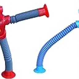 C nuw Flexible Suction Cup Robot Toy – Bendable Stretchy Action Figure with Accordion Arms & Legs – Fun Sensory Toy for Kids, Set of 2(Multicolour)-image-18